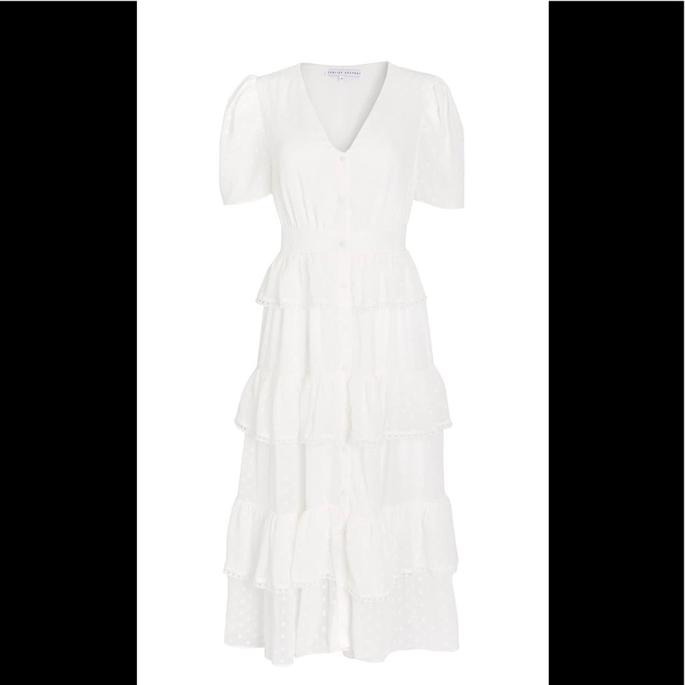 Tiered Midi Shirtdress